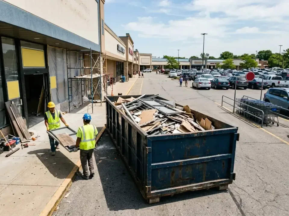 retail-store-renovation-debris-003 — frequently asked questions, Roll-off Dumpster Rentals in Roseville, MN